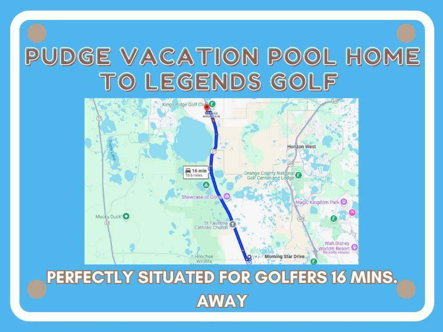 Pudge Vacation Poolspa Home Near Disney Orlando Kültér fotó